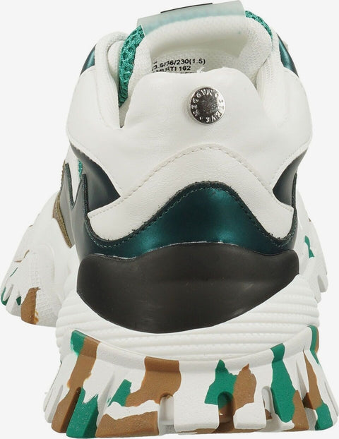 Steve Madden Women's Green & White Synthetic Tailgate Sneakers |Steve Madden In Lebanon