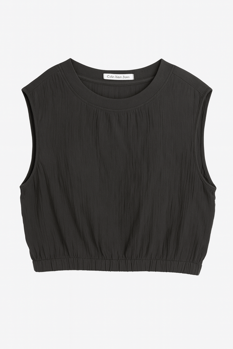 Calvin Klein Women's Grey Sleeveless Woven Blouse | Calvin Klein In Lebanon