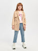 Sinsay Girl's Beige Double Breasted Trench Coat