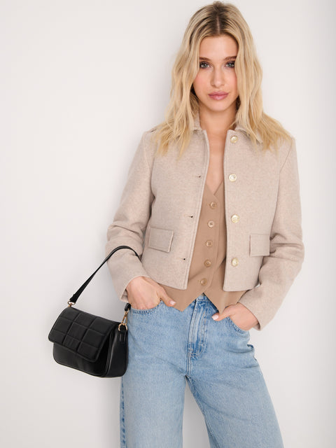 Sinsay Women's Beige Regular Fit Jacket|Sinsay In Lebanon