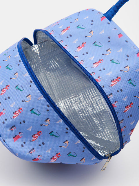 Sinsay Blue Printed Food Bag 22 cm x 20 cm x 21 cm | Sinsay In Lebanon