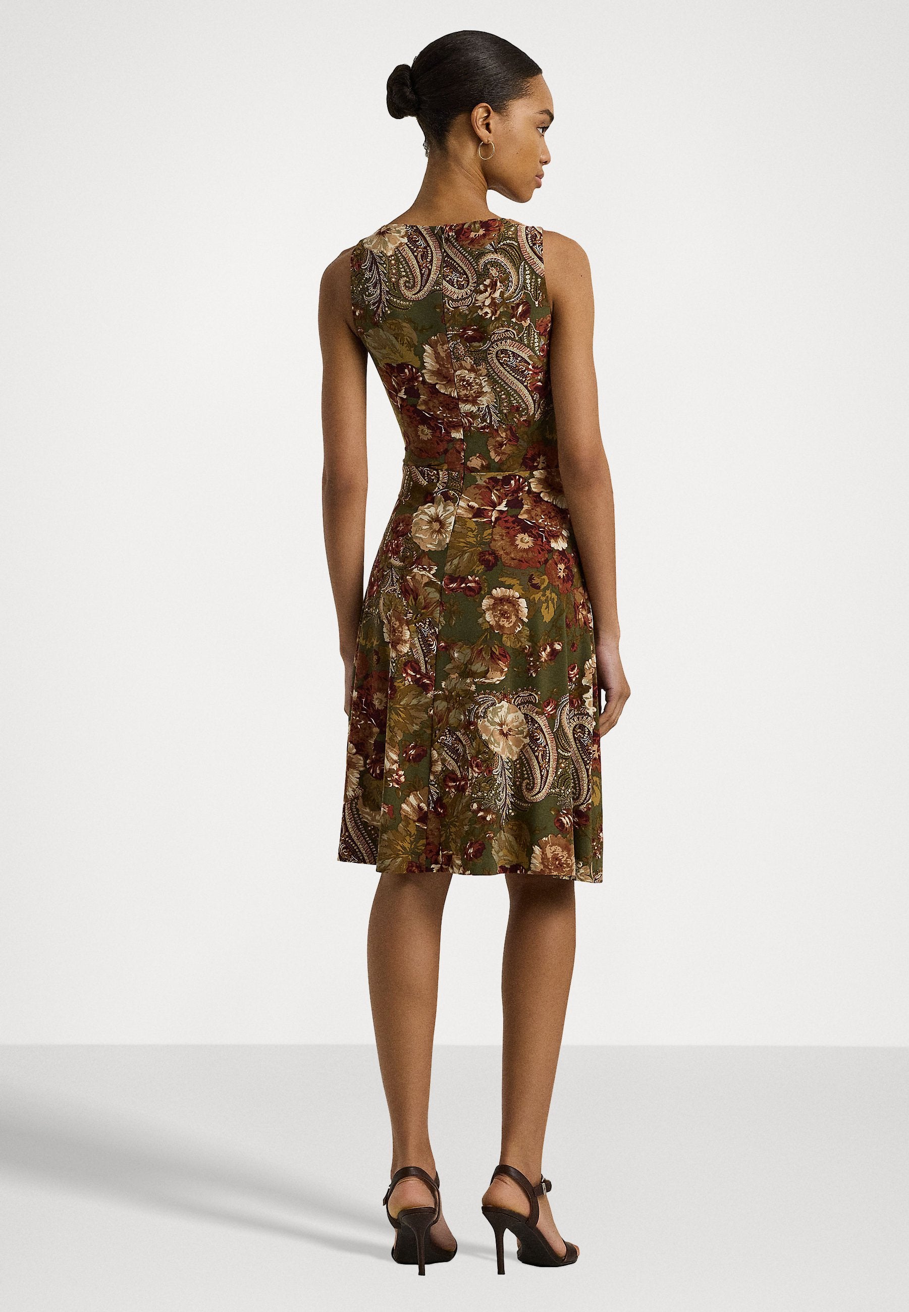 Lauren Ralph Lauren Women's Multi Green Floral Sleeveless Dress  | Lauren Ralph Lauren  in Lebanon