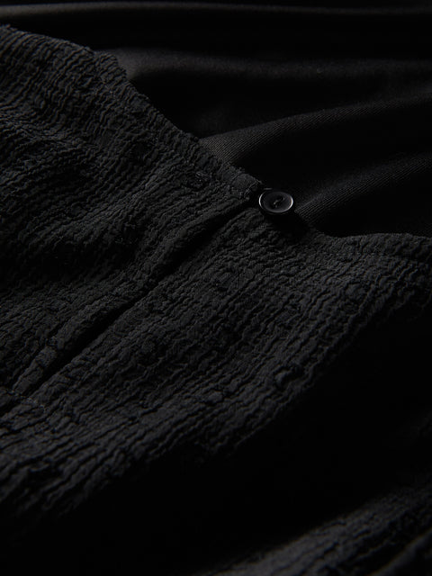 Reserved Girl's Black Patterned Dress | Reserved In Lebanon