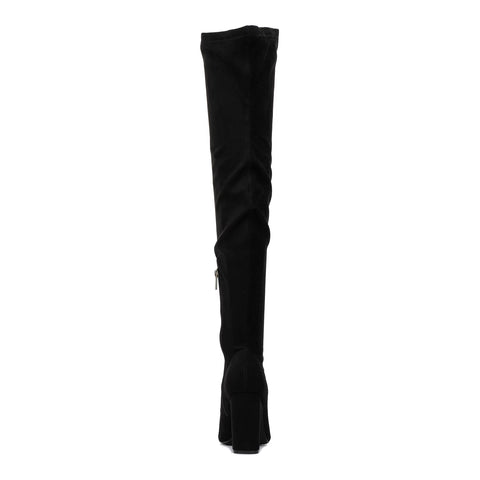 New York & Company Women's Black Monia Tall High-Heeled Boots | New York & Company In Lebanon