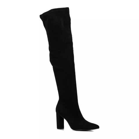 New York & Company Women's Black Monia Tall High-Heeled Boots | New York & Company In Lebanon