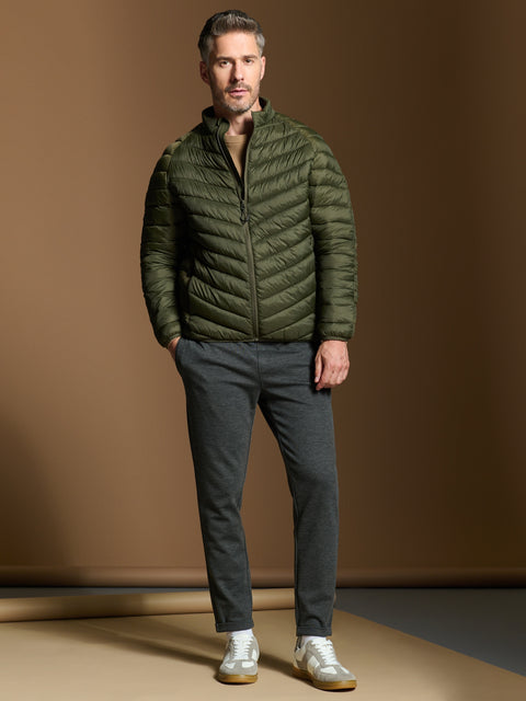 Sinsay Men's Olive Green Puffer Jacket|Sinsay In Lebanon