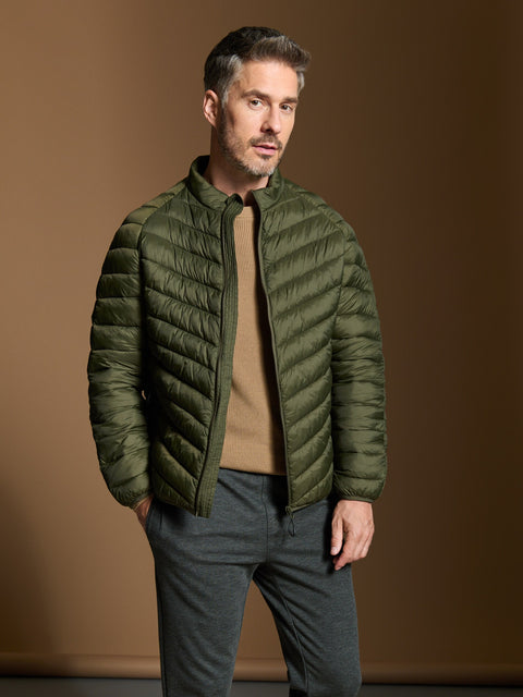 Sinsay Men's Olive Green Puffer Jacket|Sinsay In Lebanon