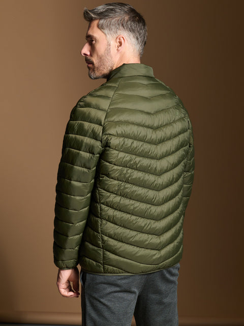 Sinsay Men's Olive Green Puffer Jacket|Sinsay In Lebanon