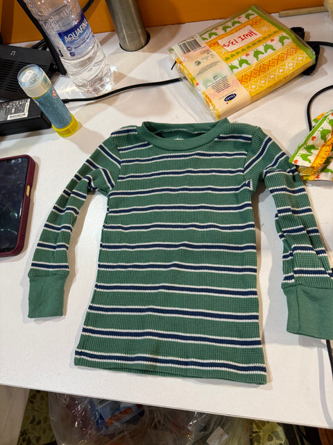 Carter's Just One You Baby Boy's Green & Navy Striped Blouse | Carter's Just One You In Lebanon