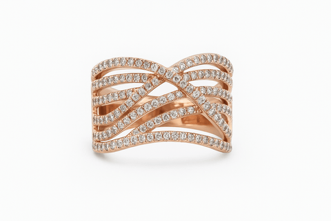 Charter Club Women's Silver Tone Crossover Ring |Charter Club In Lebanon