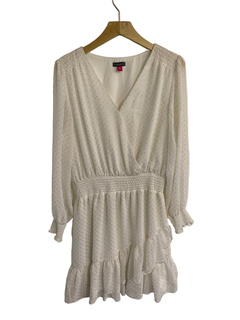 Vince Camuto Women's White Long Sleeve Gold Printed New Ivory Dress | Vince Camuto In Lebanon