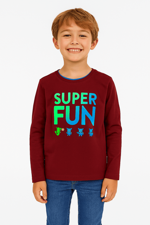 S.Oliver Boy's Burgundy Long-Sleeve Blouse | S.Oliver in Lebanon