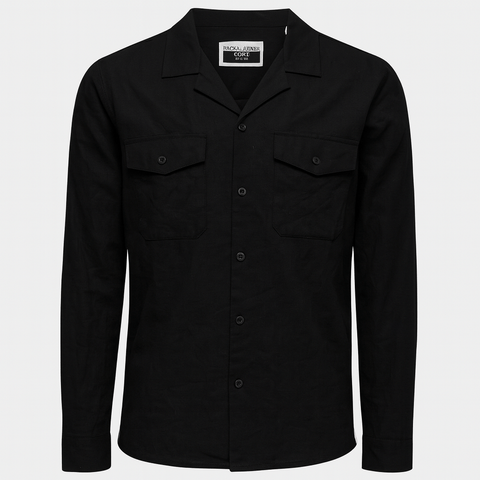 Jack & Jones Men's Black 2 Chest Pockets Shirt | Jack & Jones In Lebanon