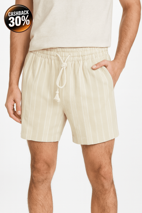 Cotton-on Men's Beige Kahuna Drawstr Short ABF4412