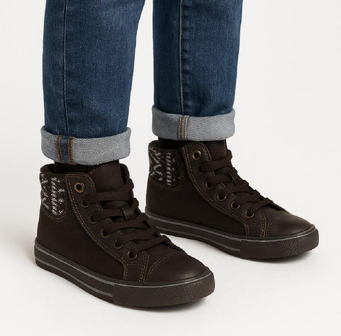 Demax Boy`s Black Ankle Sneakers | Demax In Lebanon