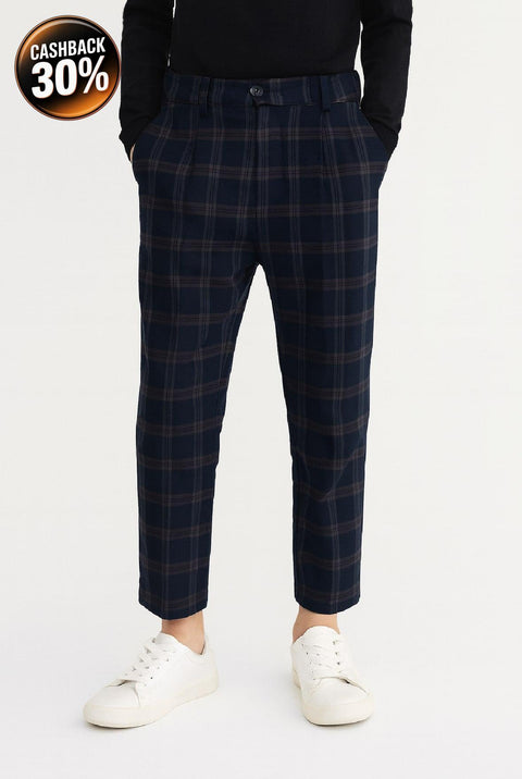Reserved Boy's Multicolor Checkered Chino Trousers | Reserved In Lebanon