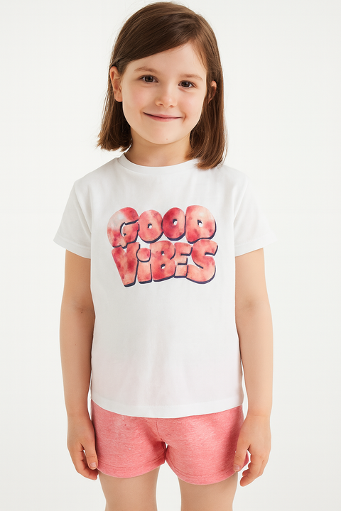 ID Ideology Girl's White T-Shirt ABFK2285