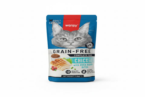 Wanpy Grain Free Dry Food For Adult Cat Chicken 1.5kg | Wanby Lebanon