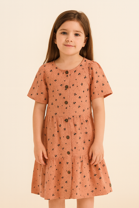 POMPdeLUX Girl's Rose  Maxi  Dress  |POMPdeLUX in Lebanon