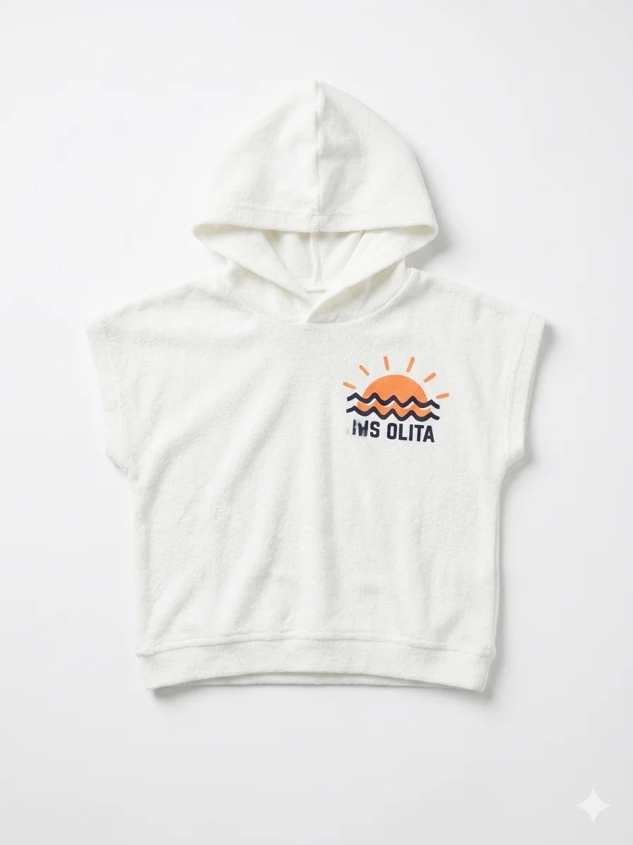 Zara Boy's White Sleeveless Hoodie | Zara In Lebanon