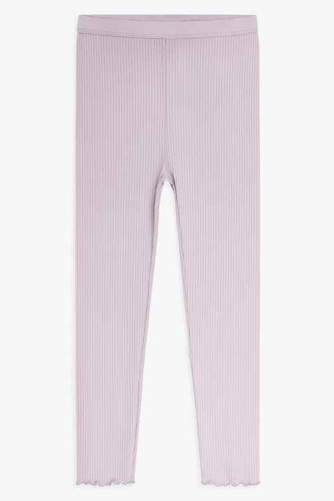 POMPdeLUX Girl's Light Purple Striped Leggings | POMPdeLUX in Lebanon