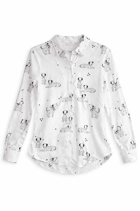 Reserved  Girl's White Dog Shirt |Reserved in Lebanon