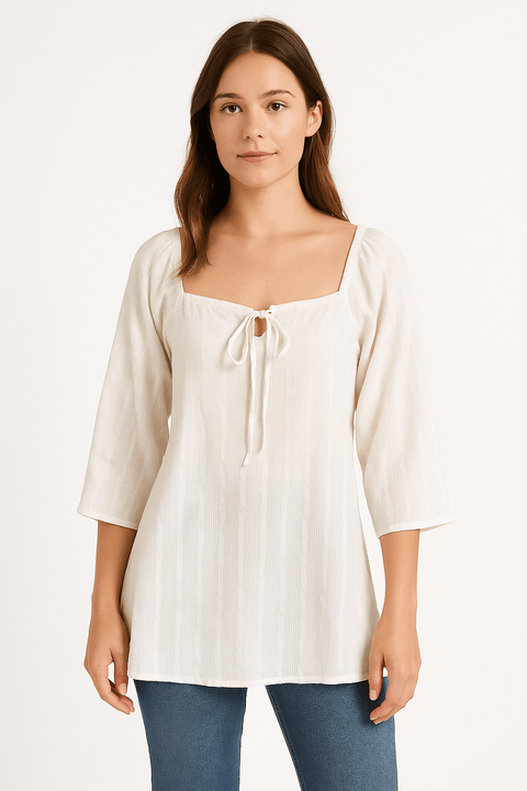 LeGer Women's White Short Sleeve Dress | LeGer in Lebanon