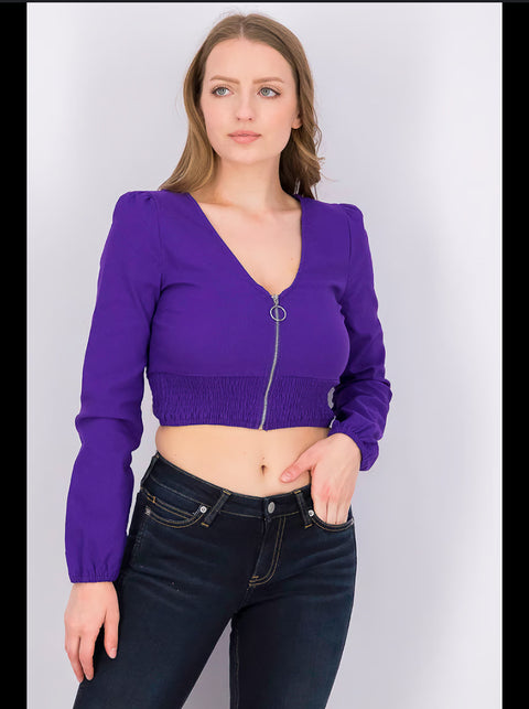 Don't Call Me Jennyfer Women's Purple Crop-Top