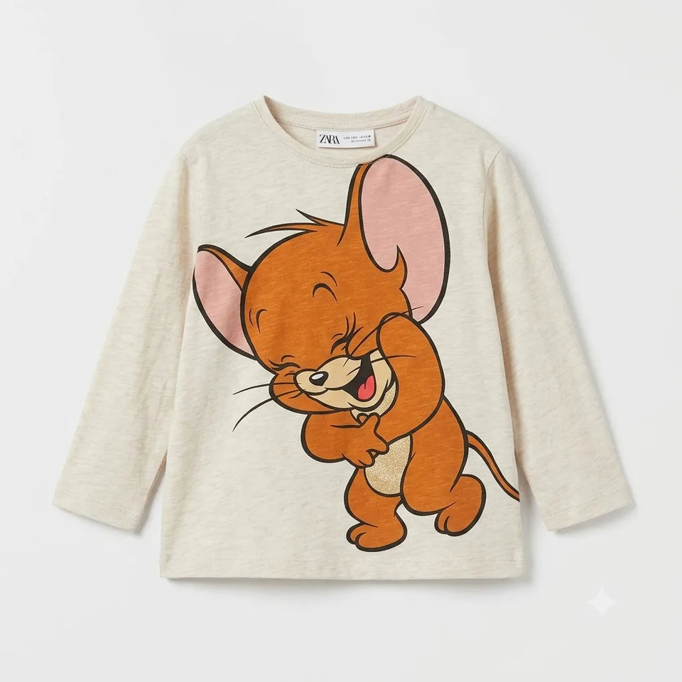 Zara Baby Girl's Off White Jerry Graphic Blouse | Zara in Lebanon