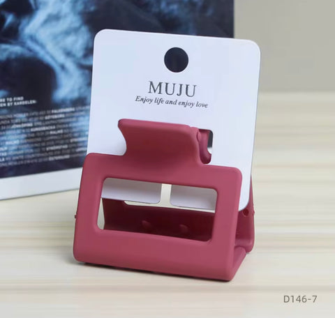 Muju Fashion Rectangle Matte Hair Clip |Muju In Lebanon
