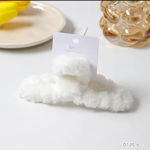 Muju Soft Rabbit Plush Clip Hair Claw Accessories | Muju In Lebanon