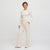 525 Women's Off White Rib-Knit Drawstring Sweatpants