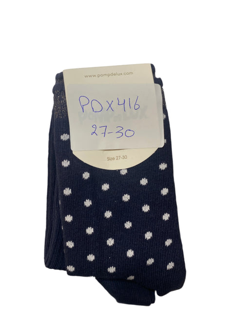 POMPdeLUX Girl's Navy Blue Socks Set Of 2 | POMPdeLUX in Lebanon