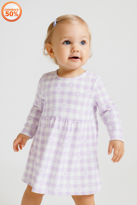 Sinsay Baby Girl's Purple Floral Dress | Sinsay In Lebanon