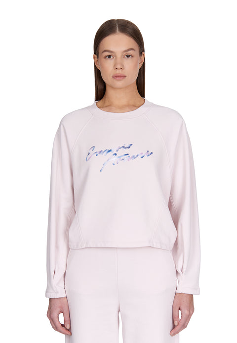 Emporio Armani Women's Light Pink Logo Printed 2 pcs Set|Emporio Armani In Lebanon