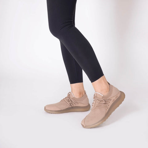 Lane-Eight Women's Beige Trainer AD 1 Sneakers | Lane-Eight In Lebanon