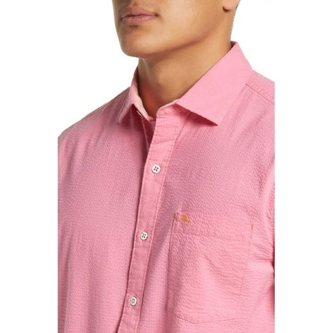 Tommy Bahama Men's Pink Shirt ABF805 shr(mz38)