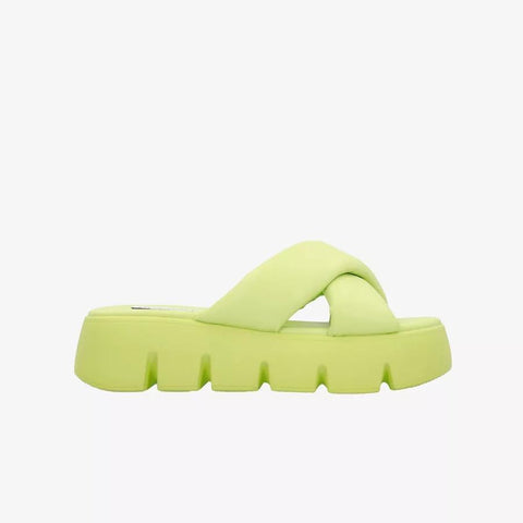 Steve Madden Women's Lime Green Synthetic Broadcast Sandal |Steve Madden In Lebanon