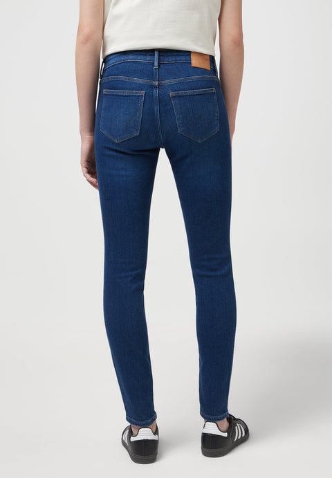 Wrangler Women's Dark Blue  Authentic Love Slim Fit Jeans | Wrangler In Lebanon