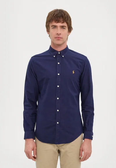 Polo Ralph Lauren Men's Navy Slim Fit Oxford Shirt | Polo Ralph Lauren In Lebanon