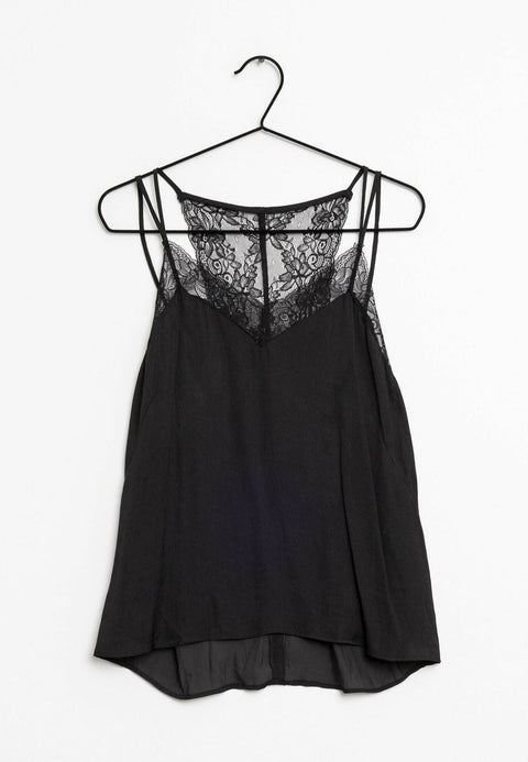 Mango Women's Navy Blue Sleeveless Blouse| Mango in Lebanon