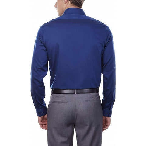 Calvin Klein Men's Navy Long Sleeve Slim fit Dress Shirt|Calvin Klein In Lebanon