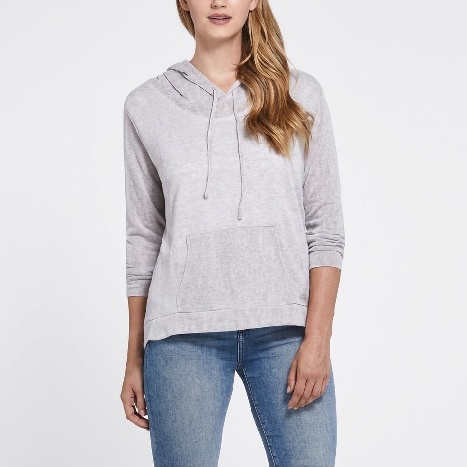 Weatherproof Vintage Woman's Light Gray Slub Hoodie