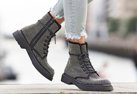 Lascana Women's Black&Silver Ankle Boots |Lascana in Lebanon