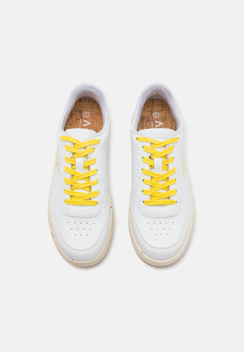 ACBC Women's White & Yellow Evergreen Nature Sneakers |ACBC In Lebanon