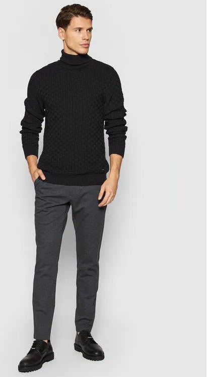 Only & Sons Men's Grey Navy Tapered Fit Pant | Only & Sons In Lebanon