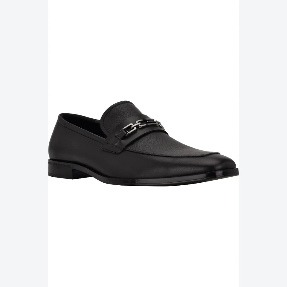 Guess Men's Black Hendo Moc Toe Loafers