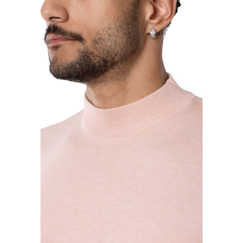 X Ray Jeans Men's Pink Mock Neck Sweater | X Ray Jeans In Lebanon