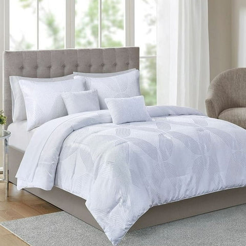 Addison Park Lynx 9-Pc. Tonal Jacquard Queen Comforter Set Bedding - New with box/tags abt14 shr