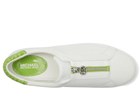 Michael Kors Women's White Mismatched Keaton Zip Slip-On Sneaker | Michael Kors In Lebanon